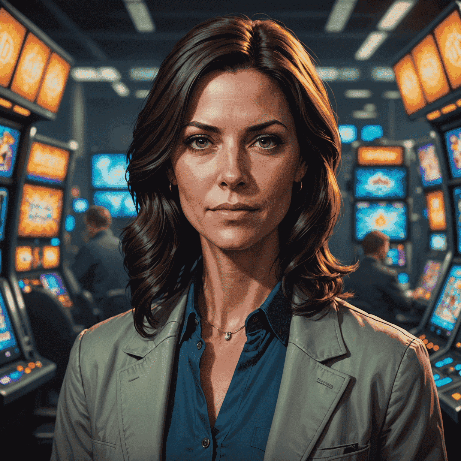 Portrait of Jane Doe, a slot expert with 10 years of experience in the gaming industry